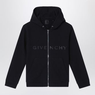Givenchy Black Zip Hoodie With Logo
