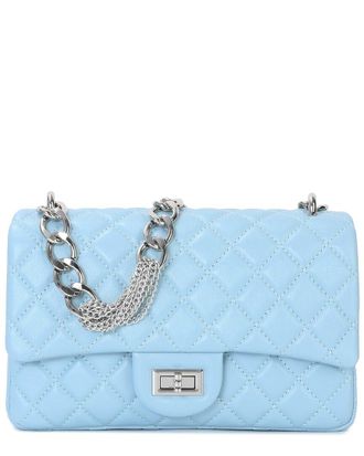 Tiffany & Fred Elegant Quilted Leather Chain Shoulder Bag