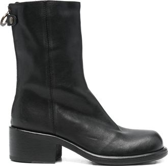 Fiorentini + Baker 50mm Mix Menny boots - women - Vegetal Leather/Leather/Leather/Rubber - 38 - Black