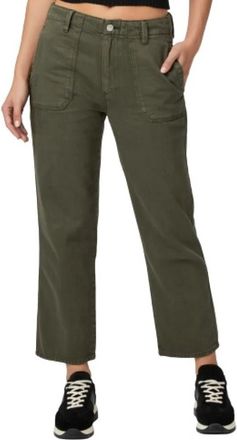 Paige Luxe Groene Broek Coqueline Model - Dames - Vrijetijds broeken - Groen - W30 - Broeken
