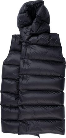 Rick Owens hooded gilet - men - Goose Down/Duck Feathers/Nylon - 48 - Black
