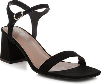 London Rag Akiya Block Heel Sandal in Black at Nordstrom Rack, Size 10