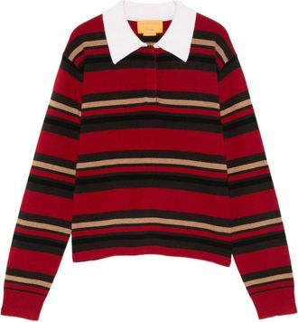 Guest In Residence Gast in der Residenz gestreiftes Poloshirt