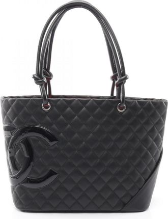 Chanel Black Cambon Ligne Handbag Tote Bag (Pre-Owned)