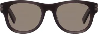 Ermenegildo Zegna Polarized Smoke Square Mens Sunglasses EZ0268 20D 54