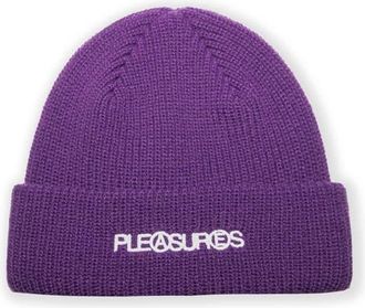 Pleasures Zine Beanie in Eggplant at Nordstrom