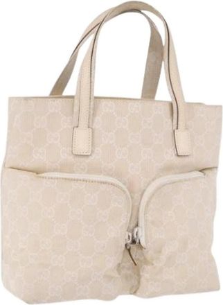 Gucci Pre-owned Tote Bag - Dames - Vintage Shopper - Beige - ONE Size - Vintage