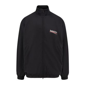 Balenciaga Zip-throughs, male, Black, M, Black Zip Jumper Double Pocket