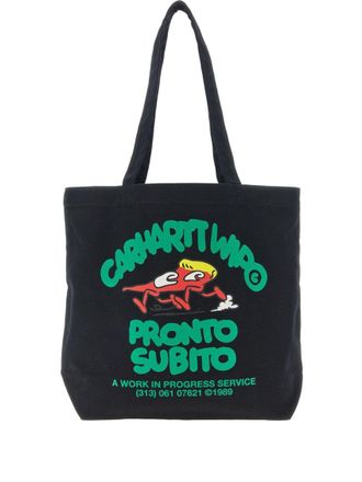 Carhartt Work in Progress Black Pronto Printed Tote