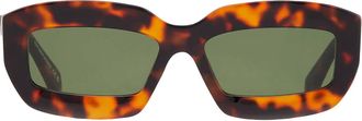Off-white CHARLOTTE Green Oval Unisex Sunglasses OERI138 6055 54