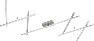 Lindby L&aacute;mpara De Techo Led kerem En Gris Metal - Lindby