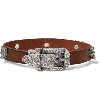 Gucci Anger Forest Sterling Sterling Brown Rope Bracelet Size 6.5 inches YBA524907001017