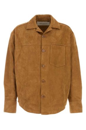 Ami Light Brown Solid Overshirt