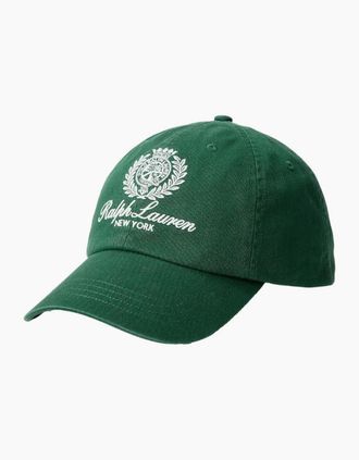 Polo Ralph Lauren Mens Polo Ralph Lauren Woven Cap 002 New Forest - Green - Size: ONE size