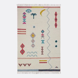 La Redoute Interieurs Plat geweven tapijt in wol, Imani