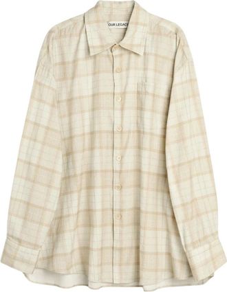Our Legacy Borrowed Shirt - Heren - Casual Overhemden - Veelkleurig - XL - Katoen - Overhemden