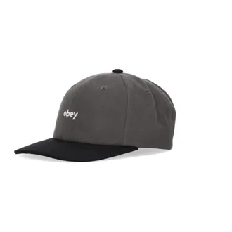 Obey Caps, male, Gray, Size: ONE SIZE Curved Visor Snapback Cap Dark Gray