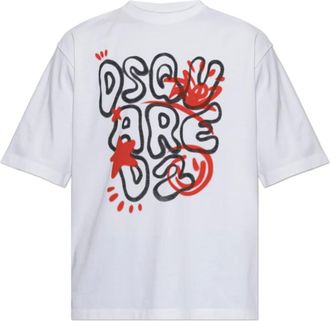Dsquared2 Uomo, Top, Bianco, XL, new