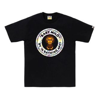 A Bathing Ape Neon Camo Milo Busy Works T-Shirt Black 2L30-110-009-BLK