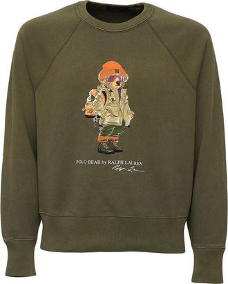 Polo Ralph Lauren Bear Crewneck Sweatshirt - Heren - Sweatshirts - Groen - S - Katoen - Hoodies & sweatvesten