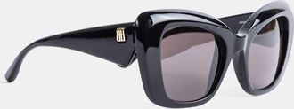 Balenciaga Womens Diva Butterfly Black Sunglasses