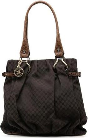 Celine Pre-owned Handbags, female, Brown, Size: ONE SIZE Pre-owned Canvas Tote Bag