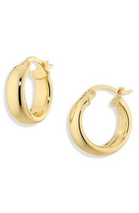 Argento Vivo Classic Wide Hoop Earrings in Gold at Nordstrom Rack