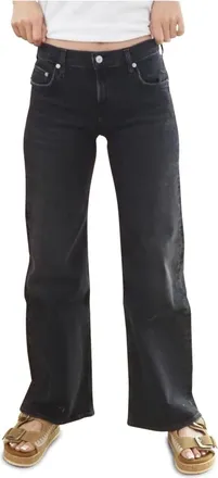 Citizens Of Humanity Jeans, Dames, Zwart, W26, Katoen, Nora Broek met Wijde Pijpen