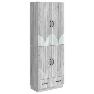 vidaXL Juego De Armarios 2 Uds. Sonoma Gris Madera De Ingenier&iacute;a Vidaxl