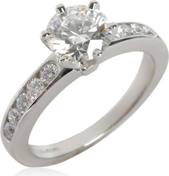 Tiffany & Co. Pre-Owned Tiffany & Co. 1.09 ct Round Brilliant Diamond Channel Set Engagement Ring