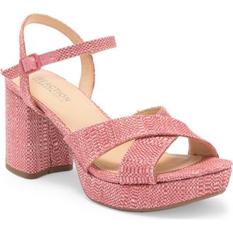 Kenneth Cole Reaction Reeva Platform Sandal in Poppy Weave at Nordstrom Rack, Size 7.5