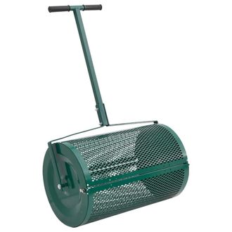 vidaXL Vidaxl - Esparcidora De Compost Acero 75l Verde &Oslash;40x60 Cm