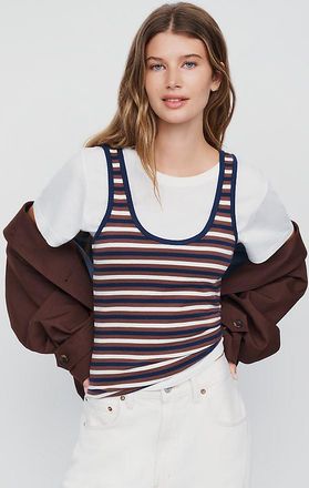 Maeve Hockney Striped Tank Top