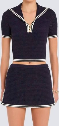 Amanda Uprichard Moniqus Skort In Navy
