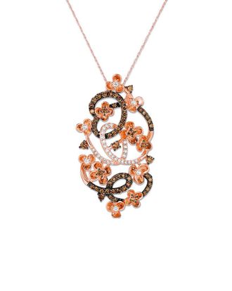 Le Vian Chocolate Diamonds 14K Rose Gold 1.18 Ct. Tw. Diamond Drop Pendant