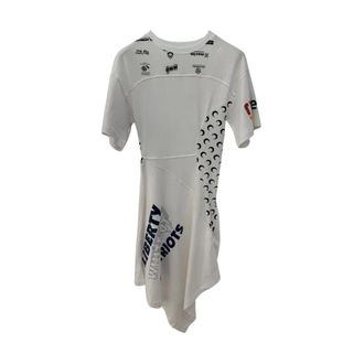 Marine Serre Dames, Jurken, Wit, Maat: S Jersey