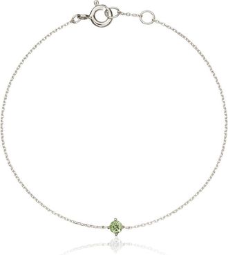 Lily & Roo Silver Small Birthstone Pendant Bracelet