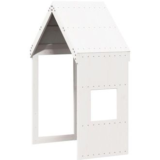 vidaXL Tetto per Letto Bambini Bianco 60x89x134,5 Legno Massello Pino - Vidaxl