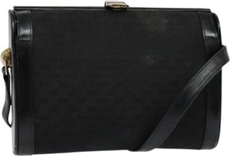 Gucci Pre-owned Shoulder Bags, female, Black, Size: ONE SIZE Pre-owned Leather gucci-bags