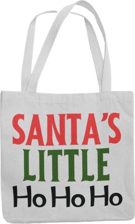 Generic Funny Christmas Tote Bag Santas Little HO HO HO (Grey)