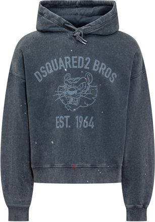 Dsquared2 Distressed Drawstring Hoodie