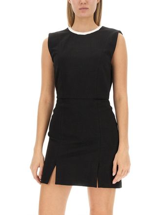 Msgm Cut-Out Mini Dress - Black