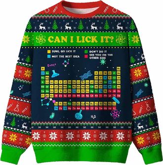 Generic Geek Excel Ugly Christmas Sweater for Men,Women, Ugly Christmas Sweatshirts Funny Christmas Jumper Christmas Outfit,Crew Neck Christmas Jumper,Advent 