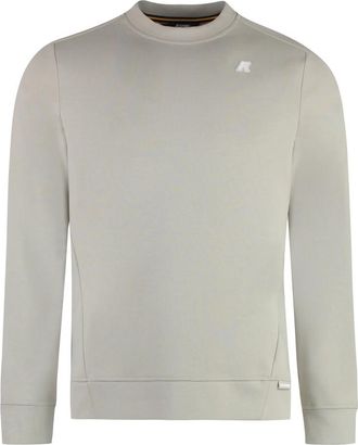 K-Way Medine logo sweatshirt - Heren - Sweatshirts - Beige - XL - Katoen - Hoodies & sweatvesten