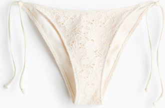H&M Tie-Tanga Bikinihose - White