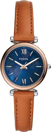 Fossil Womens Carlie Mini Blue MOP Dial Watch