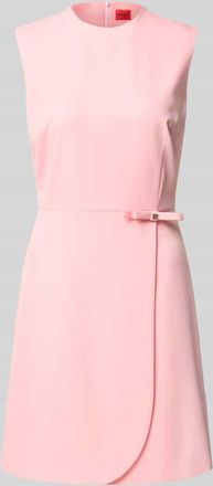HUGO BOSS Minikleid mit Schleifen-Detail Modell Kanine in Rosa, Gr&ouml;&szlig;e 42