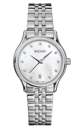 Balmain Beleganza Diamond Bracelet Watch, 32mm in Stainless Steel at Nordstrom