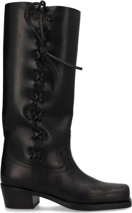 PARIS TEXAS Roxanne Boot - Dames - Cowboylaarzen - Zwart - 38 EU - Leer - Schoenen