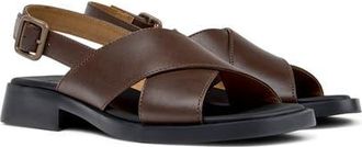 Camper Dana X-Strap Sandal in Brown at Nordstrom, Size 40